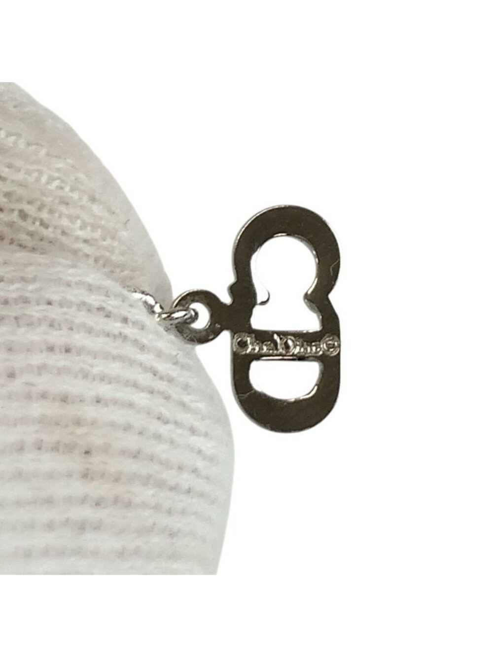 Dior Vintage CD Logo Silver Plated Necklace - Picture 4 of 7